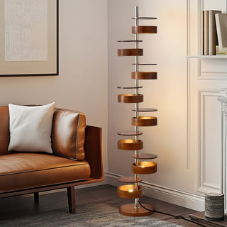 Lynix Lampadaire en Bois