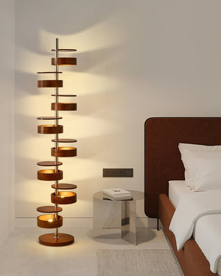 Lynix Lampadaire en Bois