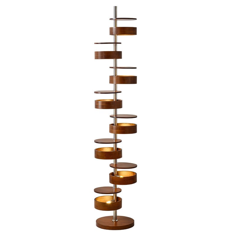 Lynix Lampadaire en Bois