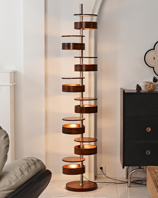 Lynix Lampadaire en Bois
