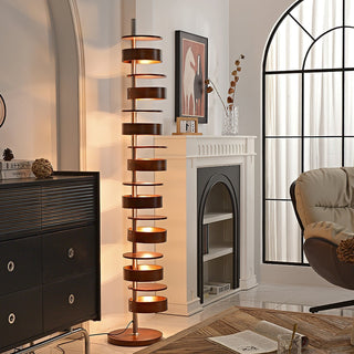 Lynix Lampadaire en Bois