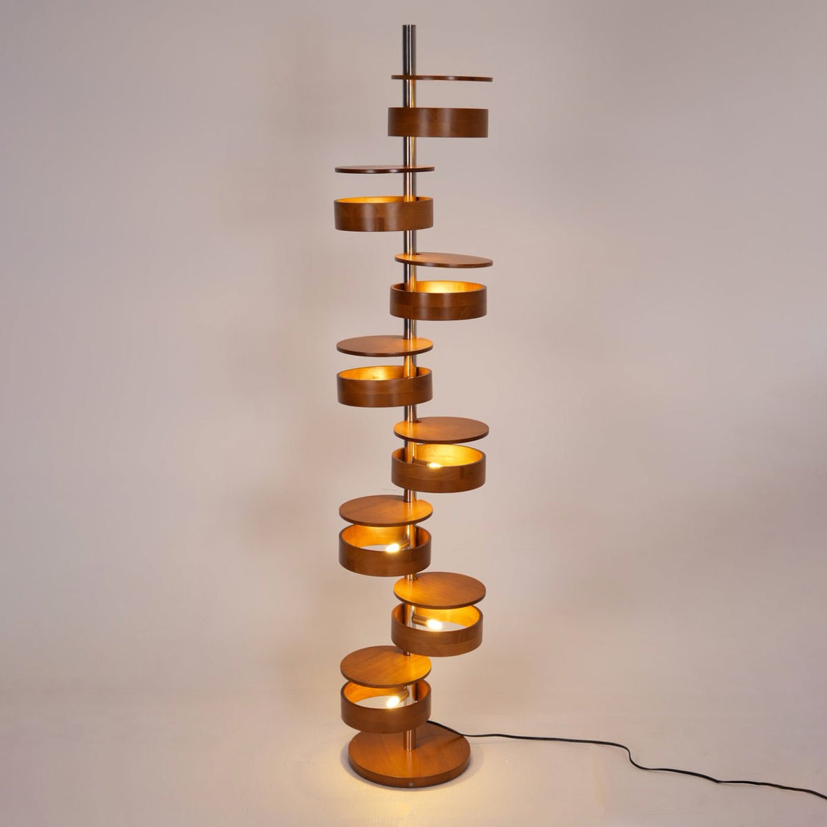 Lynix Lampadaire en Bois