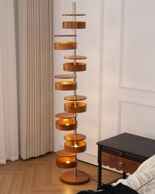 Lynix Lampadaire en Bois
