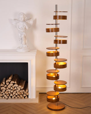 Lynix Lampadaire en Bois