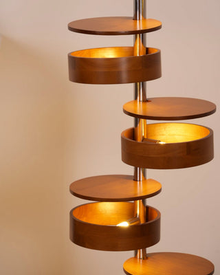 Lynix Lampadaire en Bois