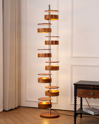 Lynix Lampadaire en Bois