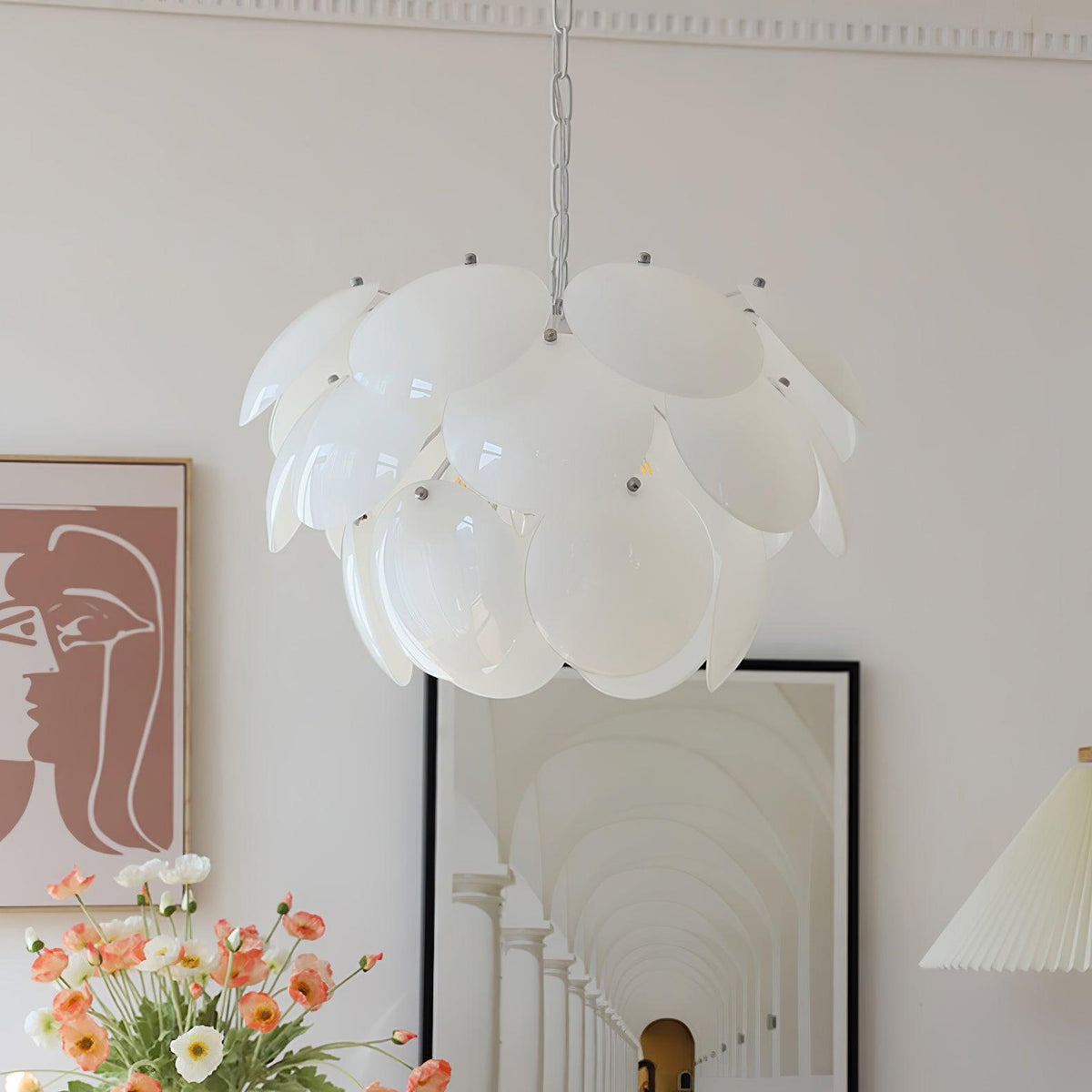 Sophia Minimaliste Verre Lustre