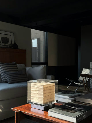 Pryn Lampe de Table Cube