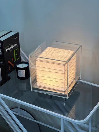 Pryn Lampe de Table Cube