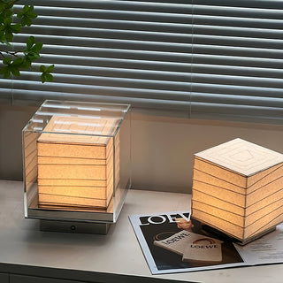 Pryn Lampe de Table Cube