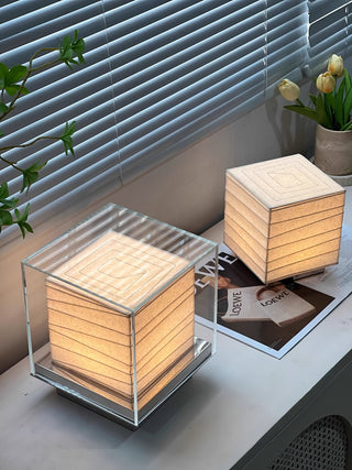 Pryn Lampe de Table Cube