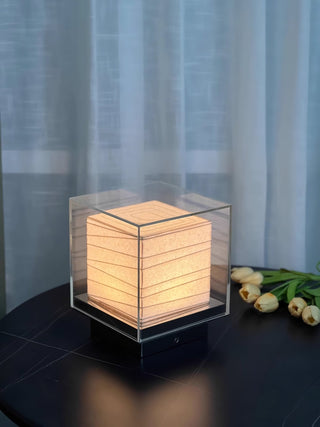 Pryn Lampe de Table Cube