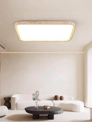 Aisle Lumière de Plafond Carrée en Travertin