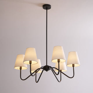 Aurvarira Lustre Classique Noir en Tissu Lumos