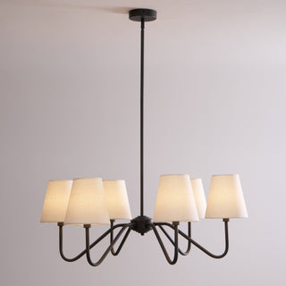 Aurvarira Lustre Classique Noir en Tissu Lumos
