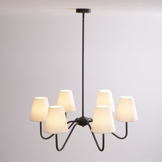 Aurvarira Lustre Classique Noir en Tissu Lumos