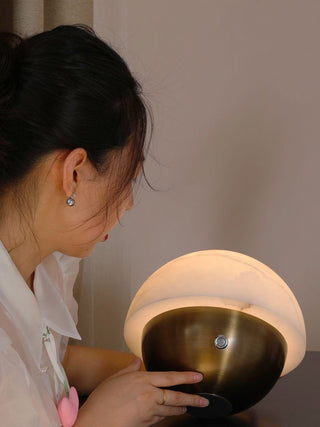 Crol Mini Lampe de Table en Albâtre