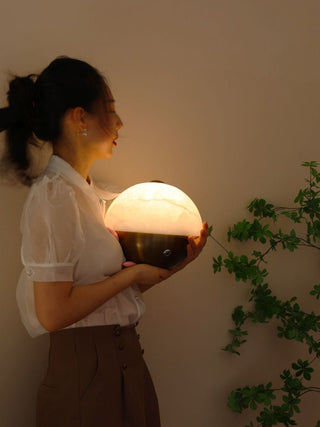 Crol Mini Lampe de Table en Albâtre