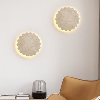 Luna Scallop Wall Lamp-Neutral Decor