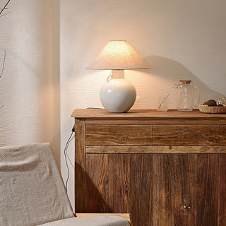 Lumina Opal Ceramic Table Lamp-Neutral Decor