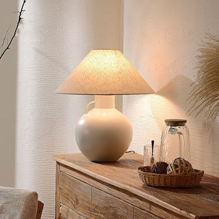 Lumina Opal Ceramic Table Lamp-Neutral Decor