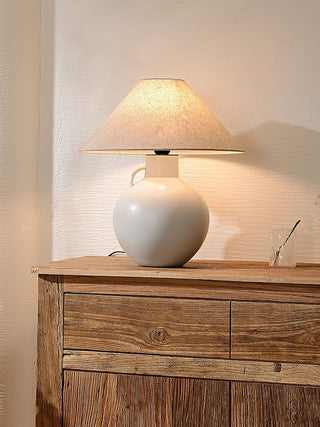 Lumina Opal Ceramic Table Lamp-Neutral Decor