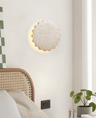 Luna Scallop Wall Lamp-Neutral Decor