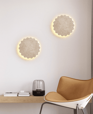 Luna Scallop Wall Lamp-Neutral Decor