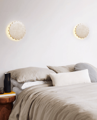 Luna Scallop Wall Lamp-Neutral Decor