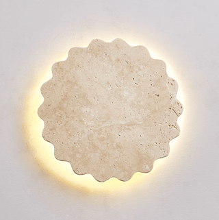 Luna Scallop Wall Lamp-Neutral Decor