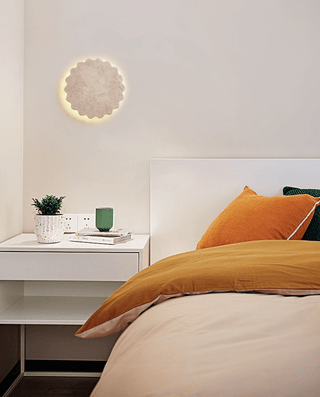 Luna Scallop Wall Lamp-Neutral Decor