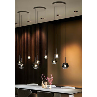 Vetheel Suspension Métal Verre Nuage Traditionnel
