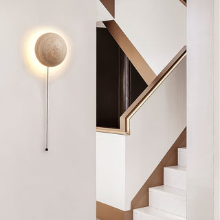 Nyvarion Applique Murale Minimaliste en Travertin