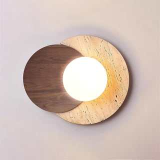 Zelirir Applique Murale Minimaliste en Travertin-Luire