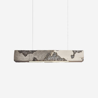 Lunar Gleam Suspension Texturée Minimaliste Céleste-Luire