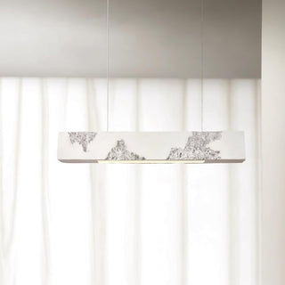 Lunar Gleam Suspension Texturée Minimaliste Céleste-Luire