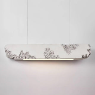 Lunar Gleam Suspension Texturée Minimaliste Céleste-Luire