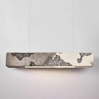 Lunar Gleam Suspension Texturée Minimaliste Céleste-Luire