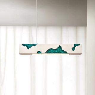 Lunar Gleam Suspension Texturée Minimaliste Céleste-Luire
