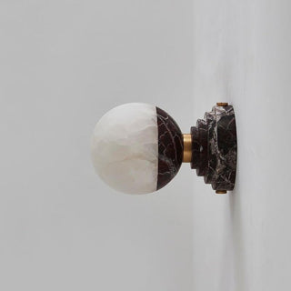 Nythee Applique Murale Laiton Marbre Minimaliste Moderne