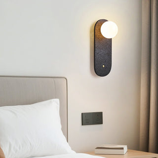 Black Travertine Hearth Sconce-Neutral Decor