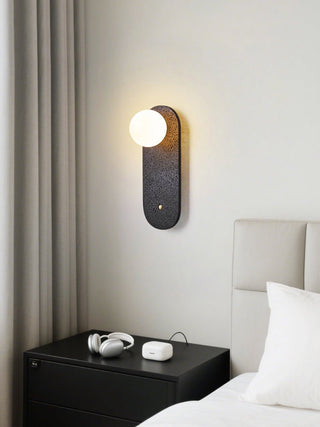 Black Travertine Hearth Sconce-Neutral Decor
