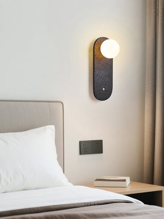 Black Travertine Hearth Sconce-Neutral Decor