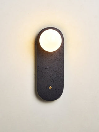 Black Travertine Hearth Sconce-Neutral Decor