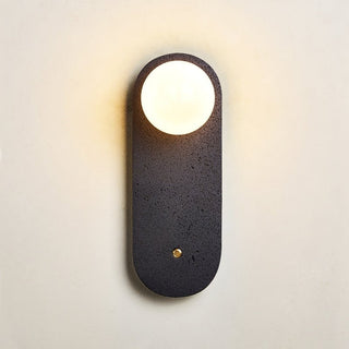 Black Travertine Hearth Sconce-Neutral Decor