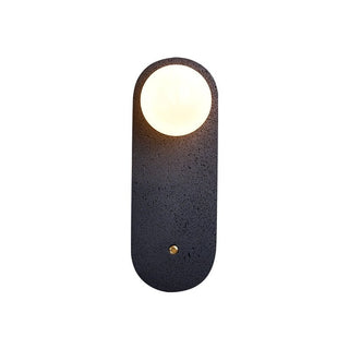 Black Travertine Hearth Sconce-Neutral Decor