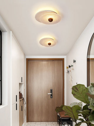 Lunar Ripple Ceiling Light-Neutral Decor