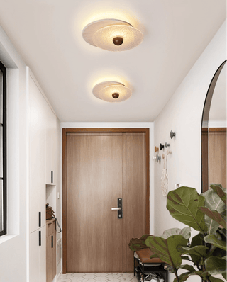 Lunar Ripple Ceiling Light-Neutral Decor