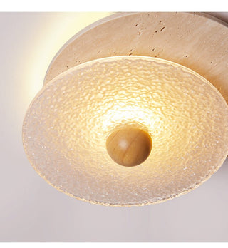 Lunar Ripple Ceiling Light-Neutral Decor
