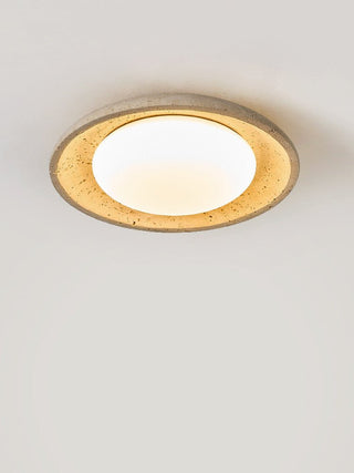 Lunara Yellow Travertine Ceiling Light-Neutral Decor